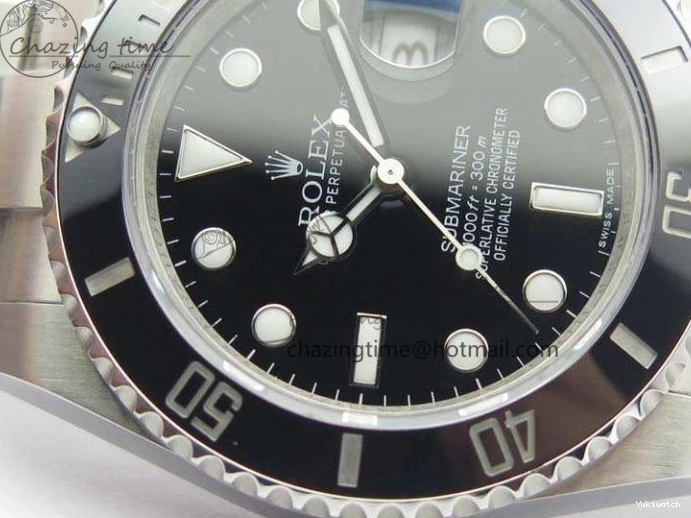 116610 Best 1:1 Edition Submariner 904L Bracelet Case SS Black SA3135 GMF And LN Ceramic 0111